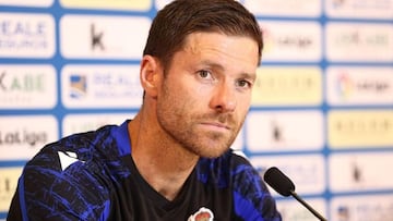 Xabi Alonso, en rueda de prensa