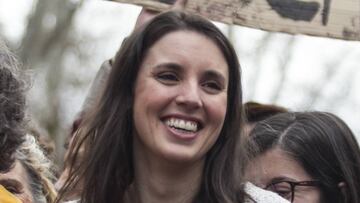 Dvd 991 08.03.20 Irene Montero en la manifestación 8 m. foto: Santi Burgos