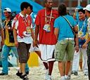Kobe se relaja en la playa de Pekín antes de Angola