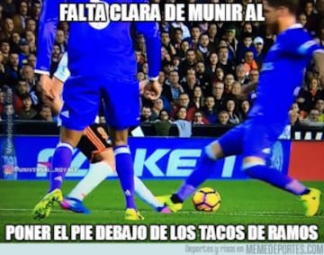 Varane, Zaza y las faltas, protagonistas de los memes del Valencia-Real Madrid