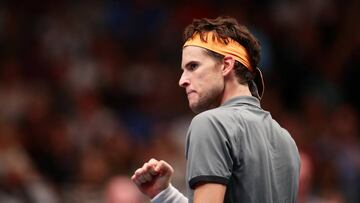 Thiem cierra el puño ante Berrettini.