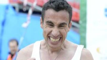 Mohamed Marhoum, campeón de España de cross en Alcobendas en marzo del presente 2015.