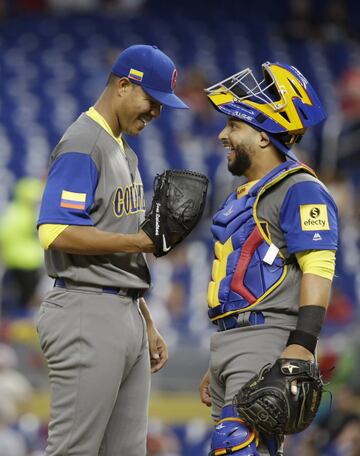 Colombia - Estados Unidos en el Marlins Park. 