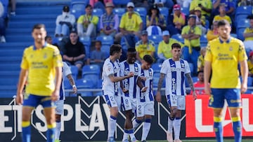 18/05/2025 FUTBOL PRIMERA DIVISION TEMPORADA 24/25 PARTIDO UD LAS PALMAS - LEGANES
ALEGRIA GOL DE RABA 0-1
