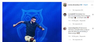 El ex '9' de la U que mandó un mensaje a Ronnie Fernández