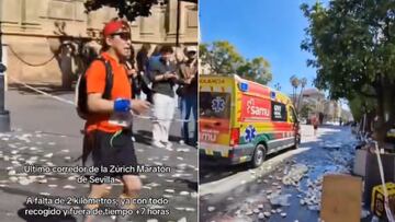 Llega el último en la maratón de Sevilla y se lleva el aplauso de medio TikTok