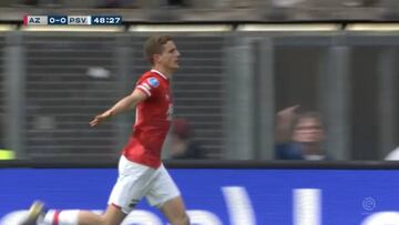 El gol del AZ Alkmaar al PSV que le da la Eredivisie al Ajax