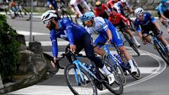 SANREMO, ITALY - MARCH 18: Fernando Gaviria Rendon of Colombia and Movistar Team competes during the 114th Milano-Sanremo 2023 a 294km one day race from Abbiategrasso to Sanremo / #MilanoSanremo / #UCIWT / on March 18, 2023 in Sanremo, Italy. (Photo by Tim de Waele/Getty Images)