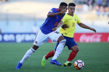 Hayen Palacios no ha podido lucir por el costado derecho de la Selección Colombia. Ha cumplido en la parte defensiva. 