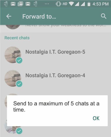 WhatsApp impone restricciones: se acabó reenviar mensajes a varios contactos
