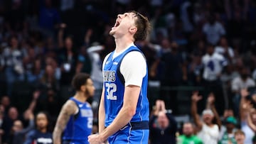 Oct 24, 2025; Dallas, Texas, USA;  Dallas Mavericks forward Cooper Flagg (32) reacts during the second half against the Washington Wizards at American Airlines Center. Mandatory Credit: Kevin Jairaj-Imagn Images