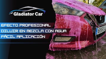 Champ¨² con espuma para coche con efecto profesional y que est¨¢ disponible en Amazon.