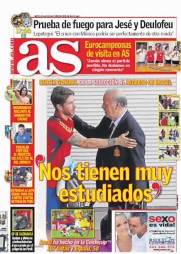 Las portadas de AS de julio