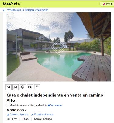 Sergio Ramos y Pilar Rubio ponen a la venta su mansin de La Moraleja por 6 millones de euros