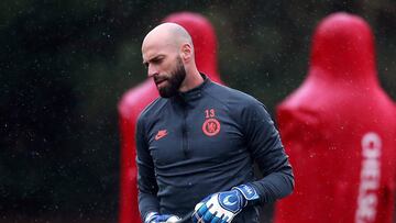 Willy Caballero será el titular en la portería del Chelsea contra el Bayern y Kepa seguirá en el banquillo.