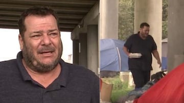 La dramática historia de un hombre que vive bajo un puente al perderlo todo por la pandemia