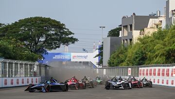 Carrera de Fórmula E en Yakarta, Indonesia.