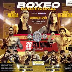 Karla Mérida y Marian Herrería, por el nacional del supergallo