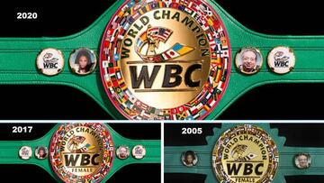 La evolución de los cinturones de campeonas mundiales del WBC.