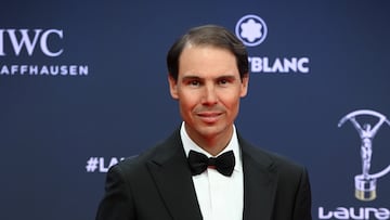 Rafael Nadal durante la entrega de los Premios Laureus 2025 que se celebra en el Palacio de Cibeles, a 21 de abril de 2025, en Madrid (España).
PREMIOS;DEPORTE;GENTE
José Oliva / Europa Press
21/04/2025