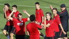 Última sesión de Atlético antes del estreno del Wanda