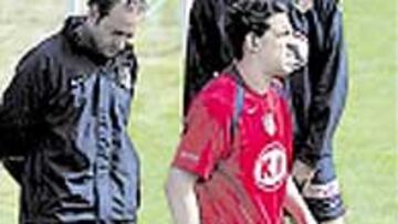 Maxi sigue entrenando aparte.