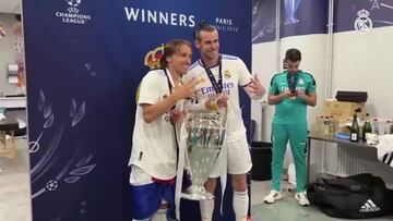 Bale y su pose con la Champions