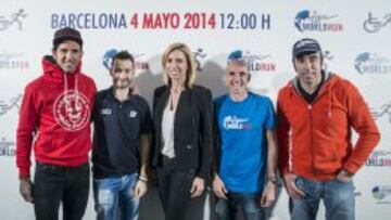Josef Arjam, Víctor Tasende, Anita Gerhardter, Chema Martínez y Nani Roma en la presentación de hoy en Barcelona.