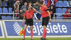 Tenerife-Huesca suspended after assistant referee hit by object