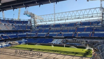 Real Madrid: The pitch at the new Bernabéu has turf
