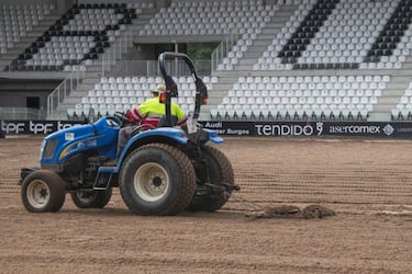 El Burgos acelera los trabajos de remodelación de El Plantío