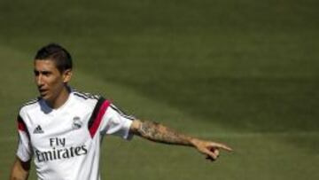 Ángel Di María, en Valdebebas.