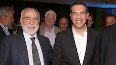 Iv&aacute;n Savvidis y Alexis Tsipras, primer ministro griego.