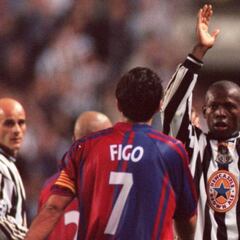 'Tino' Asprilla recuerda su triplete al Barcelona en Champions