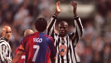 'Tino' Asprilla recuerda su triplete al Barcelona en Champions