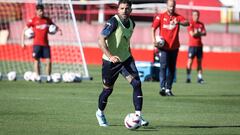 26-09-23. GIO ZARFINO, EN EL ÚLTIMO ENTRENAMIENTO DEL SPORTING, RECUPERADO DE LA LESIÓN QUE LE HA MANTENIDO APARTADO DEL EQUIPO LOS ULTIMOS SEIS MESES.