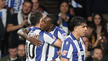 10/11/24 PARTIDO PRIMERA DIVISION
REAL SOCIEDAD - BARCELONA
PRIMER GOL SHERALDO BECKER 1-0 ALEGRIA