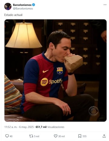 Los mejores memes de la eliminatoria de infarto entre el Inter y el Barcelona