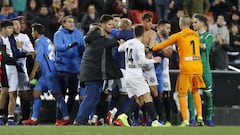 Tangana al final del partido de Copa del Rey, en enero de 2019.