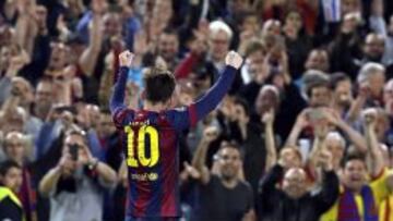 Messi (77) supera a Cristiano: máximo goleador Champions