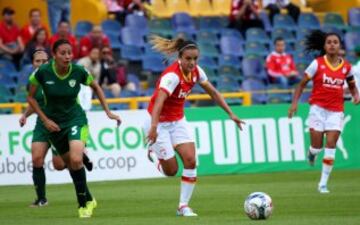 El fútbol femenino debuta en El Campín con triunfo de Santa Fe