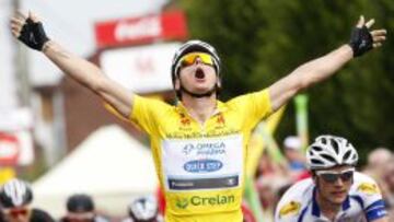 Gianni Meersman ganando la última etapa del Tour a Valonia