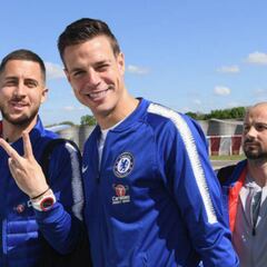 Chelsea touch down in the United States ahead of charity match