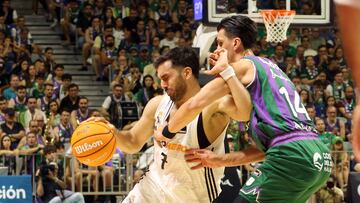 Campazzo, ante Djedovic en el tercer partido de la serie.