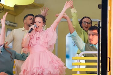 ASHA durante la celebración de la segunda semifinal del Benidorm Fest.