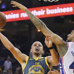 Curry (41) no evita que los 76ers rompan la racha de los Warriors