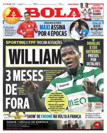 Portadas de la prensa deportiva