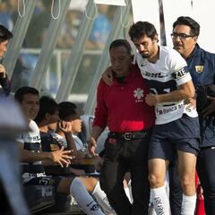 Alejandro Arribas sufrió dolorosa lesión en el codo con Pumas