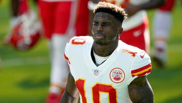 Chiefs’ Trey Smith was surprised that Tyreek Hill left the team but he’s not worried