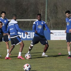 El once del Depor ante el Compos, pendiente de los tocados